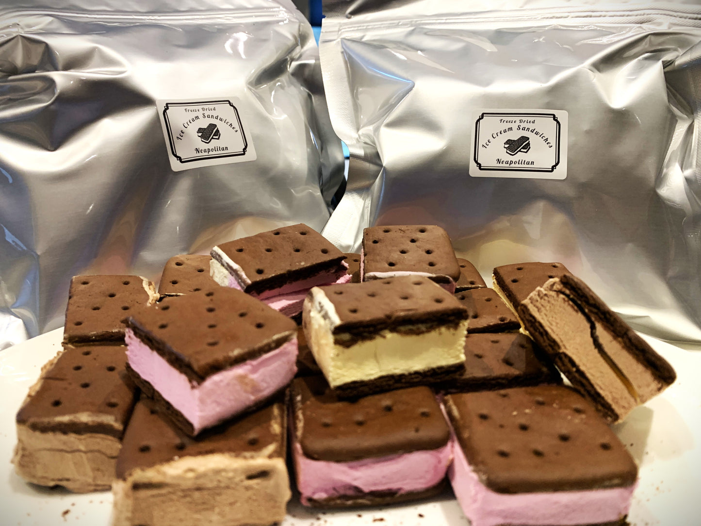 Freeze-Dried Ice Cream Sandwiches (6 oz)!